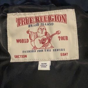 True Religion Navy Puffer worn twice NEW